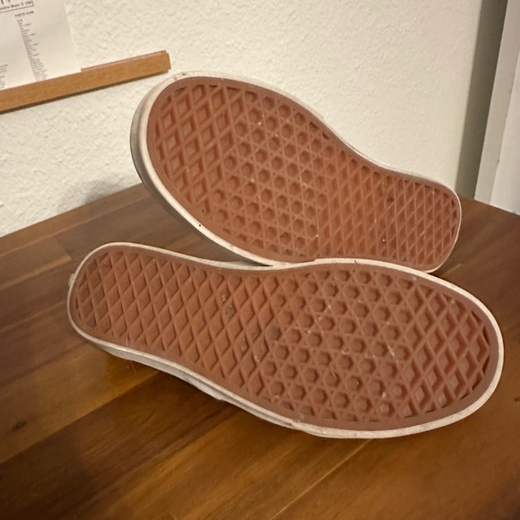 Vans Black and White Checkered Slip-On Sneakers - Picture 4 of 5